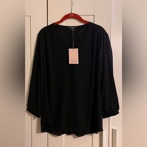 NYDJ - Black Blouse - Size L